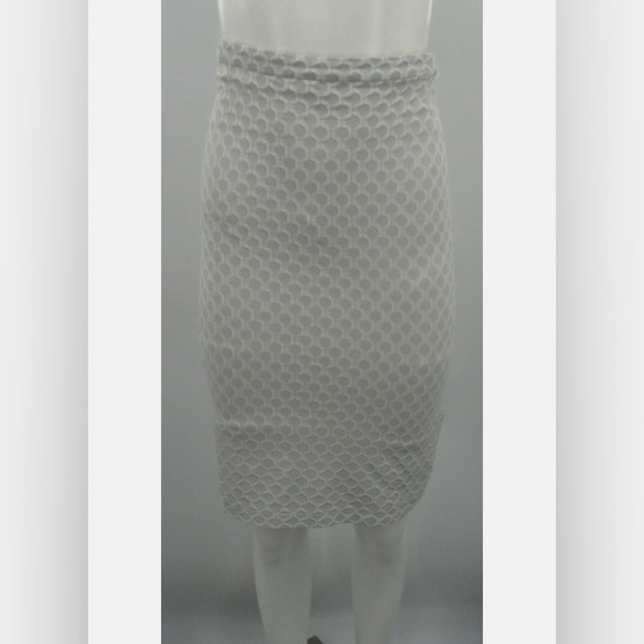 Wolford Grey/White Geometric Print Pencil Skirt Size X-Small - Picture 1 of 6